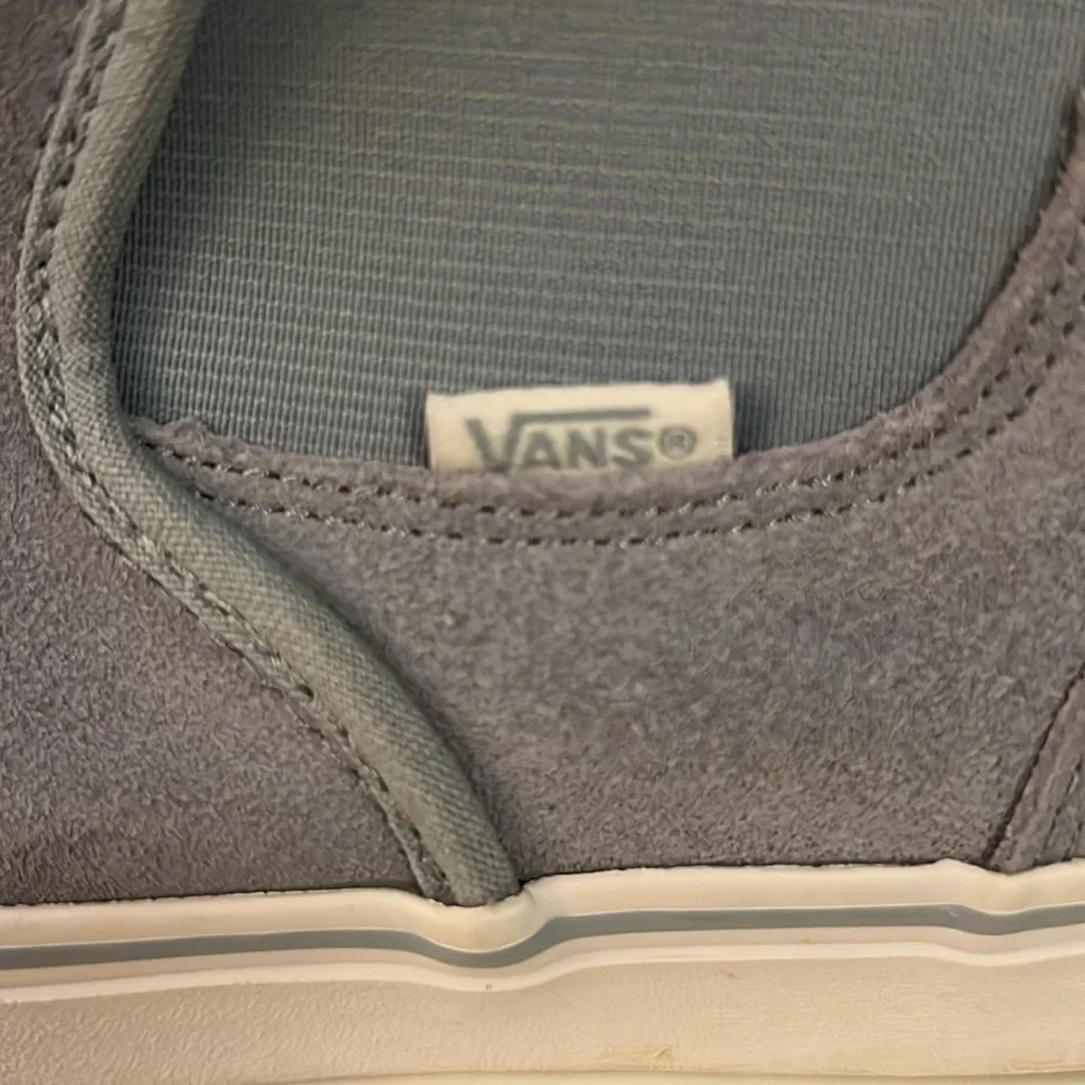 Vans Asher Chelsea Suede Mid Boot in Blue Fog Slip On Sneaker Skater Size 9.5 - Picture 7 of 13